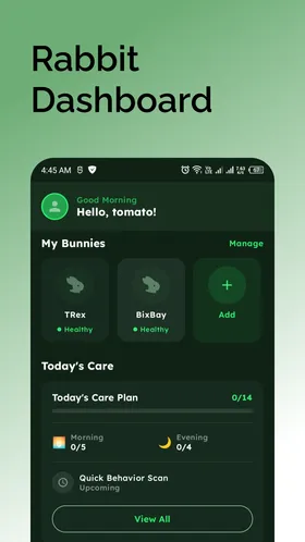 App home screen